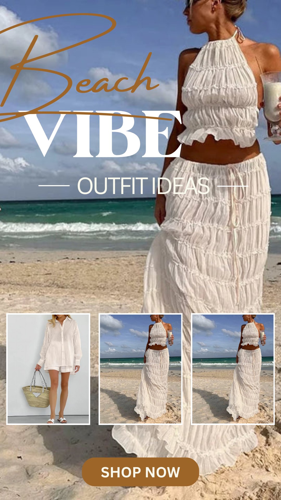 Lounge Collared Buttoned Down Stripe Shirt Outfit in 7 Colors