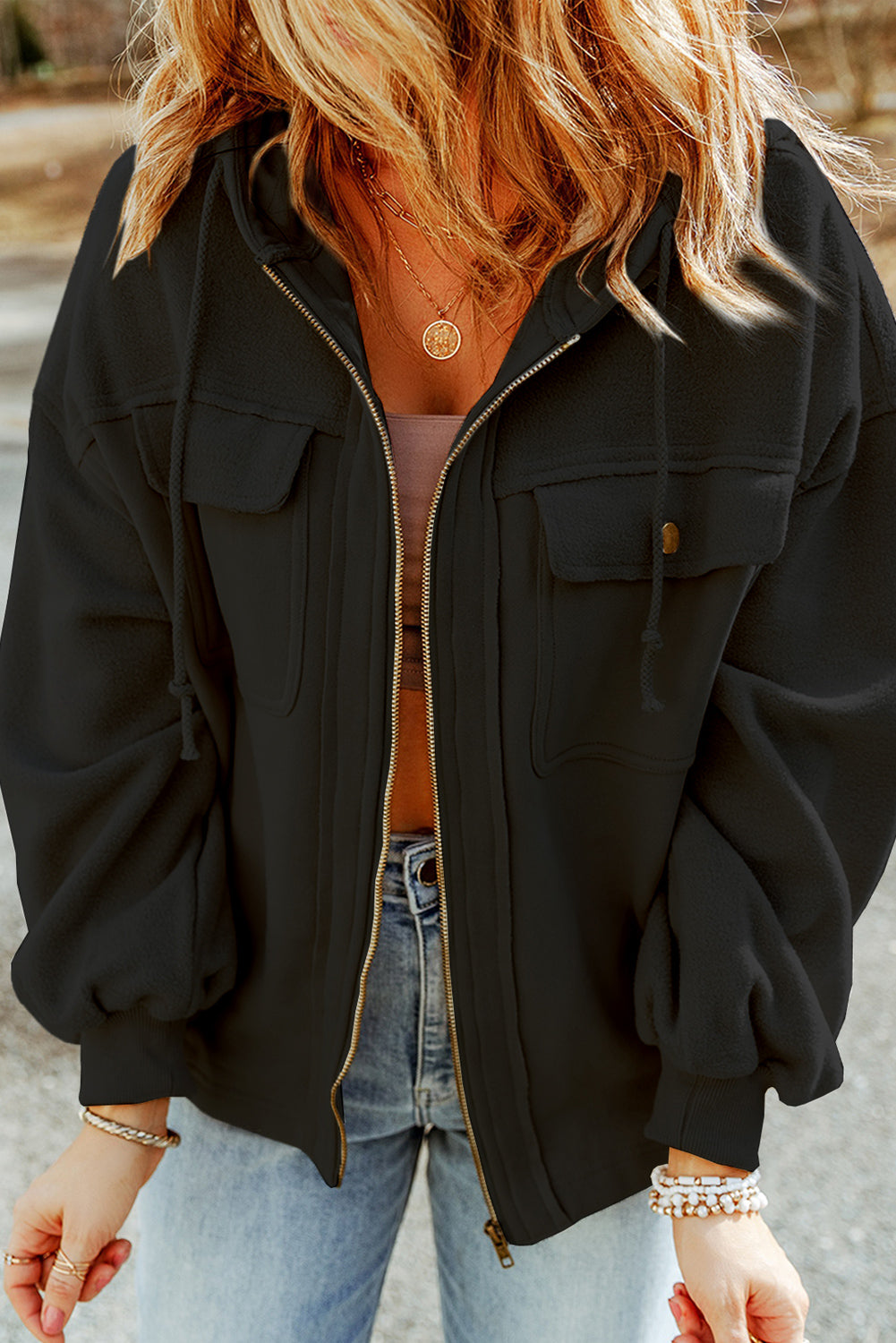 Classic Cozy Cargo Hoodie Jacket S - 2X in 5 Colors