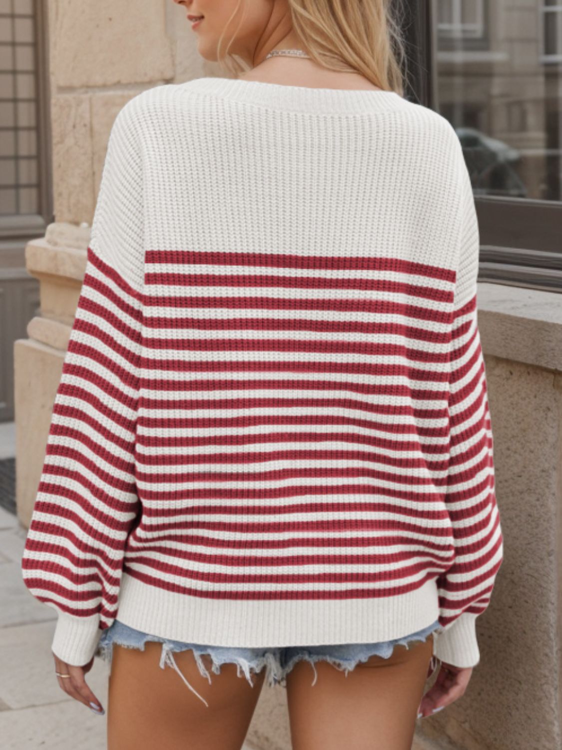 Colorblock Casual Striped Sweater in 4 Colors