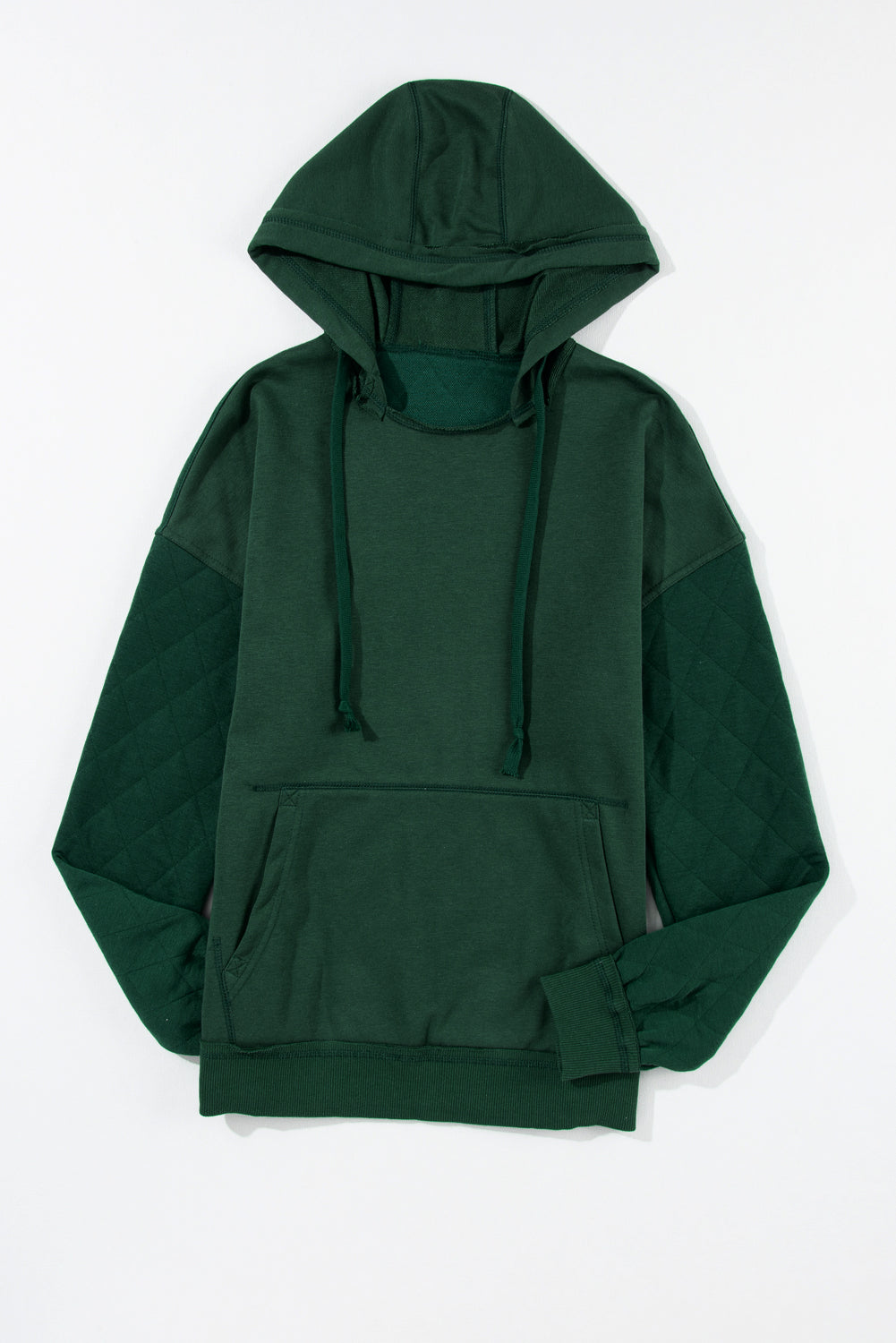 Comfy Quilted Sleeve Seam Hoodie Sweatshirt in 3 Colors at LaurenNichole
