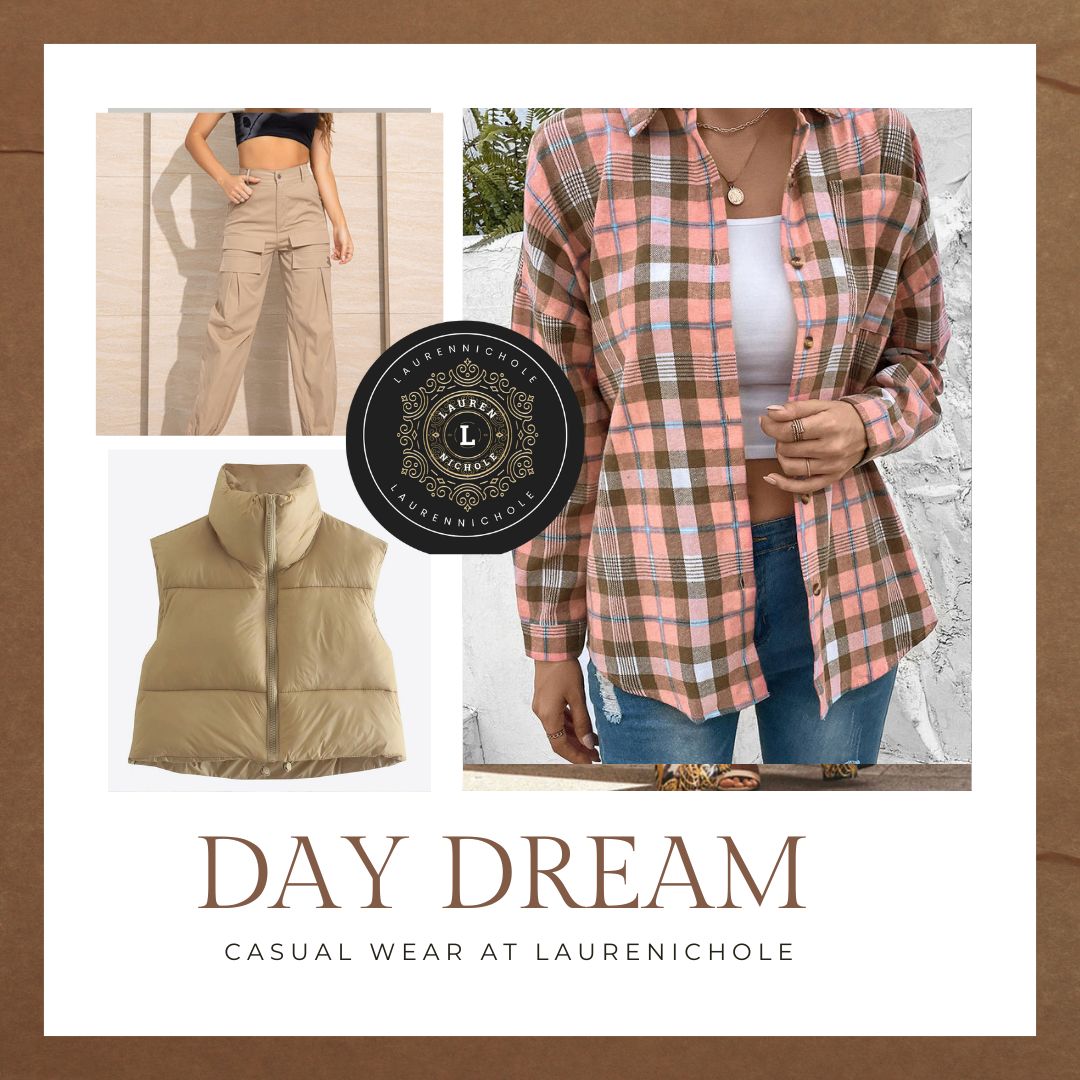 Shop the LaurenNichole Daywear Collection. The downtime comfy collection of weekend loungewear. Classic chic trending comfy women's shirts, shackets, cargos, joggers, hoodies, jumpsuits, women's sweatshirts and more.
