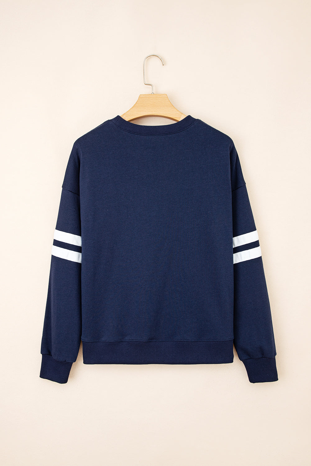 Activepologie Comfy Black Varsity Stripe Oversized Sweatshirt in 5 Colors