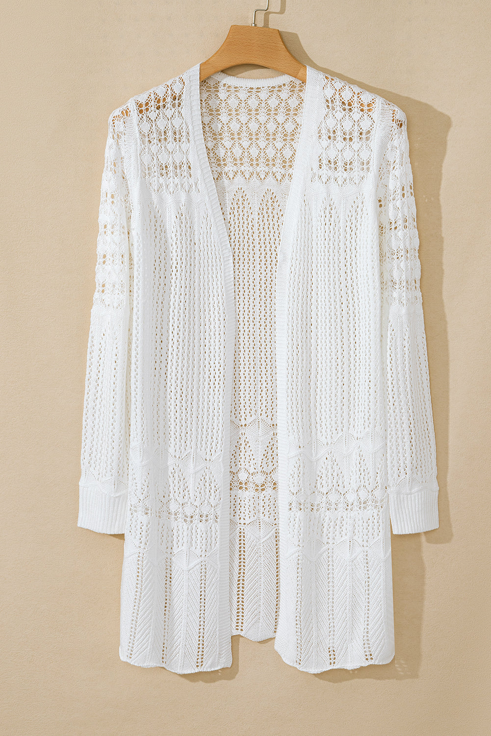 Elegant Crochet Hollow Cardigan