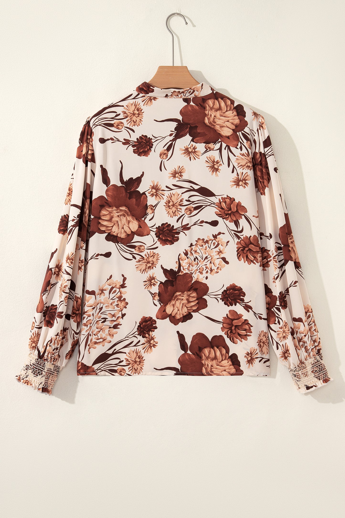 LaurenNichole Aura La’Vintage Floral Poet Sleeve Blouse – Romantic Button-Down Shirt