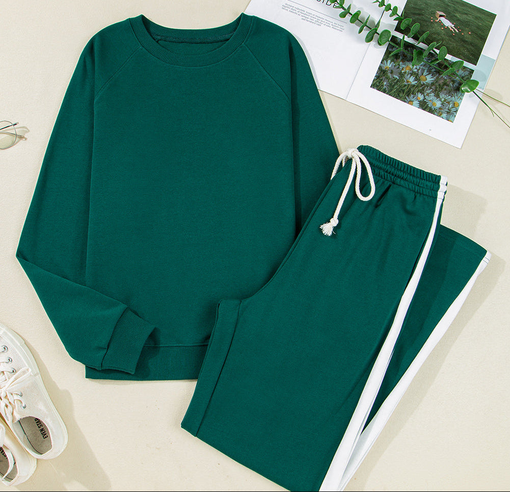 Varsity Green Oversized Comfy Sweatsuit