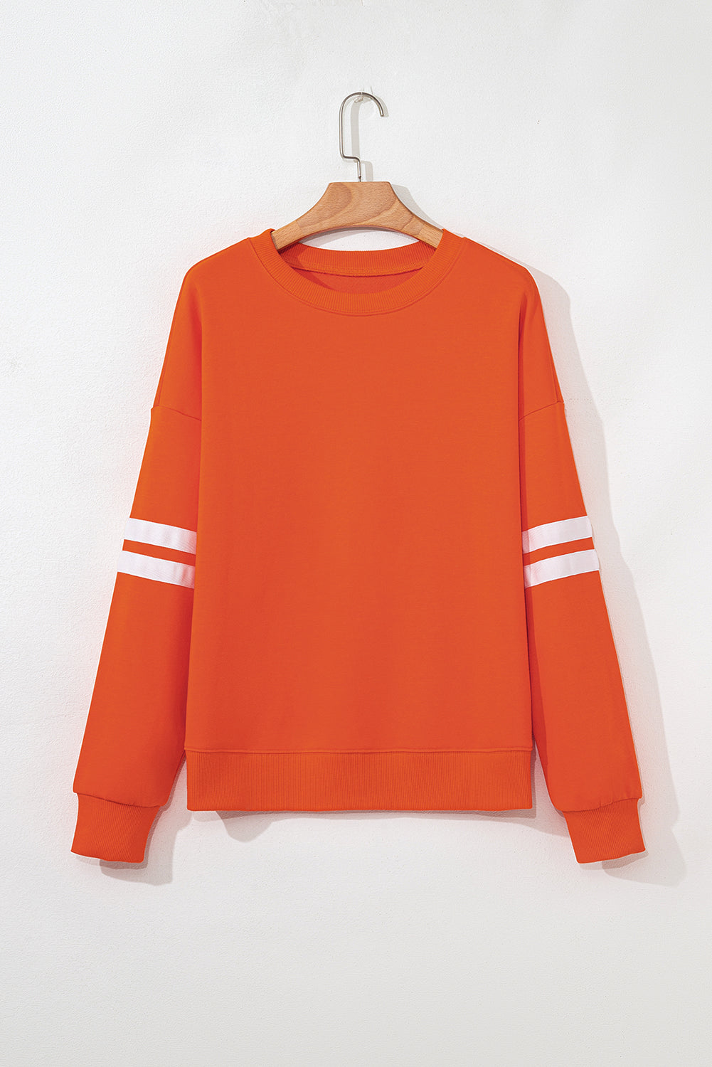 Activepologie Comfy Black Varsity Stripe Oversized Sweatshirt in 5 Colors