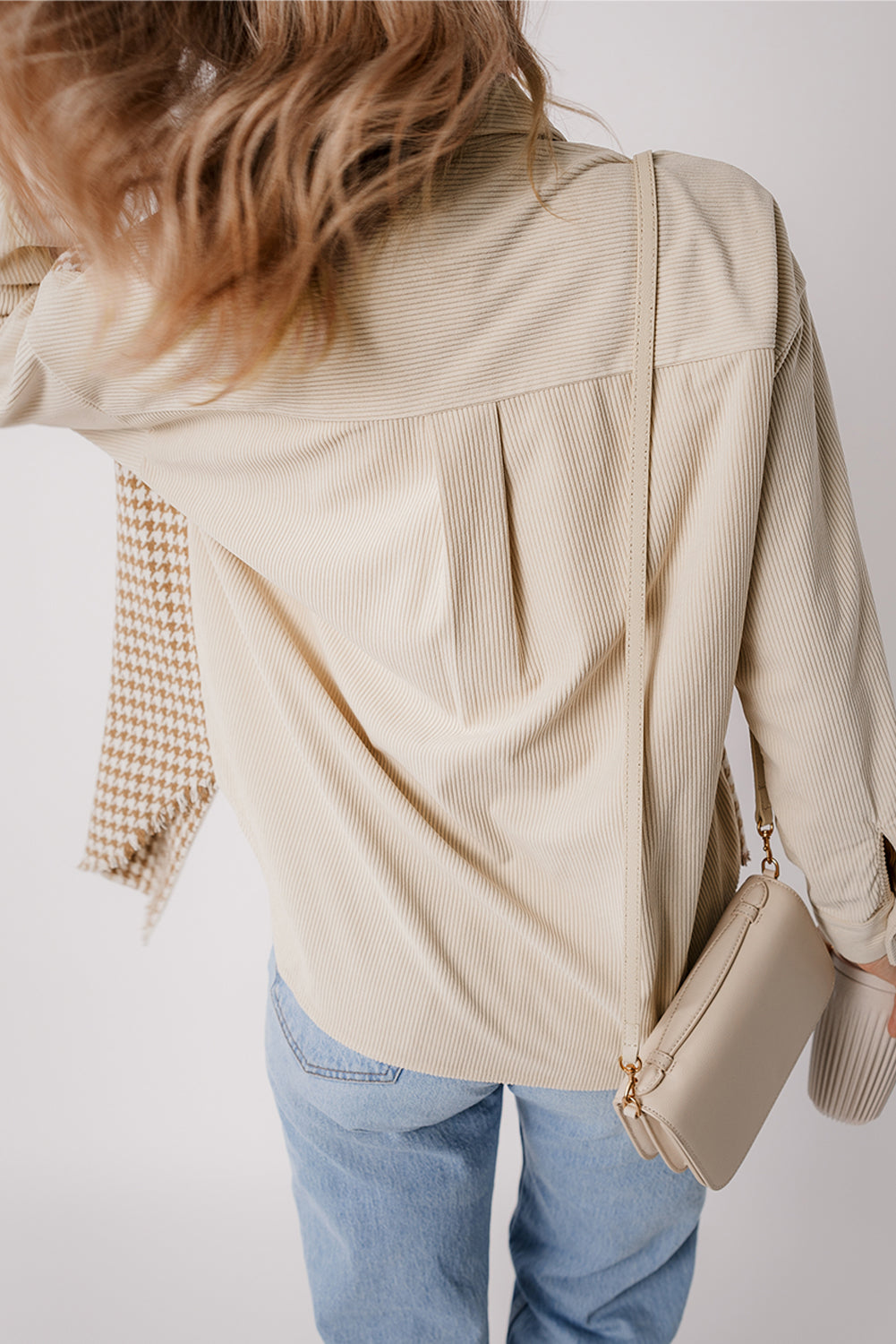 The Classic Houndstooth Corduroy Shacket