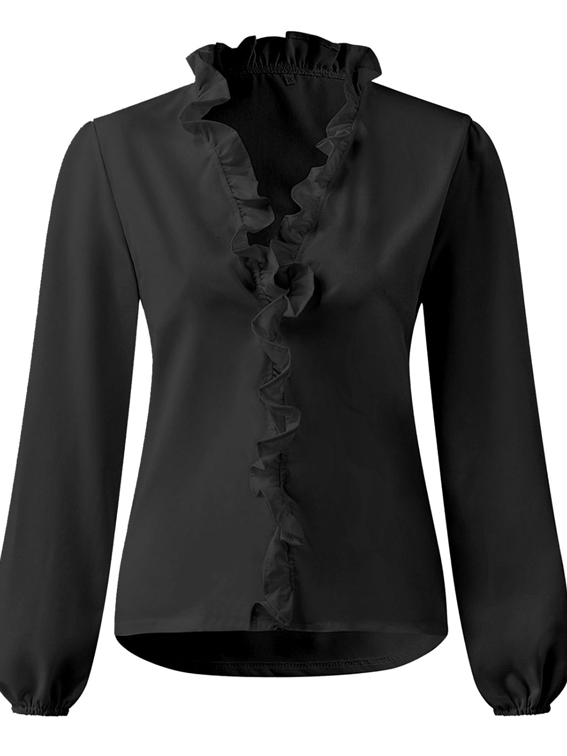 5 Elegant Ruffle V-Neck Blouse Shirt (S - 5X)