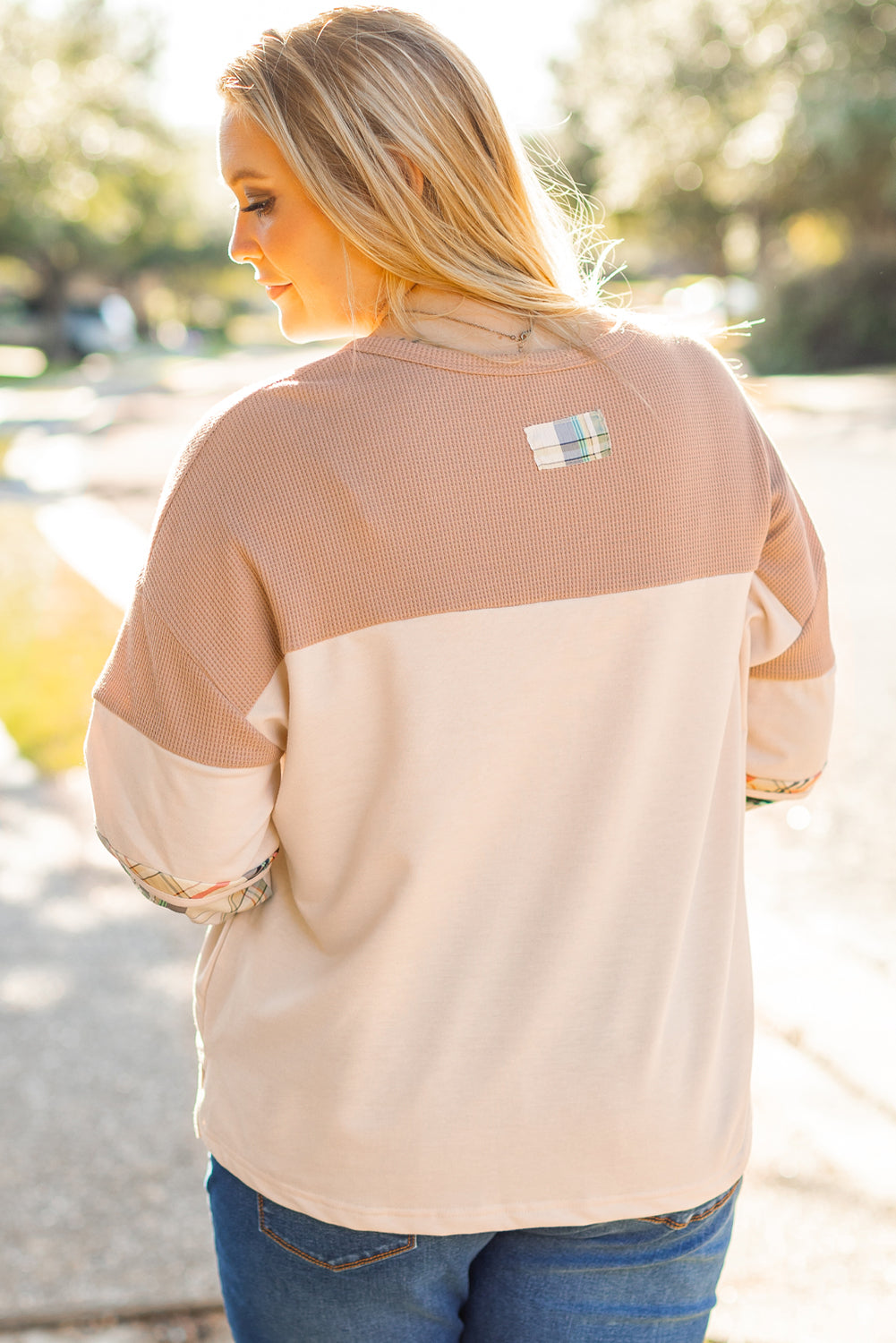 The Plaid Layered Henley Shirt