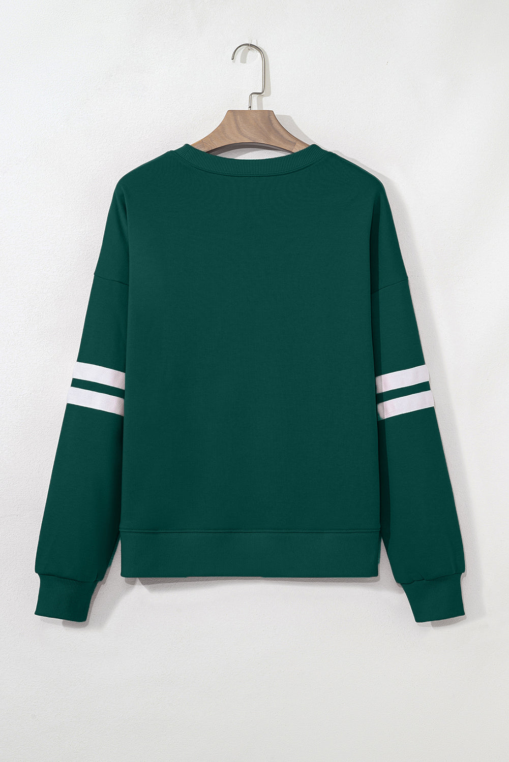 Activepologie Comfy Black Varsity Stripe Oversized Sweatshirt in 5 Colors