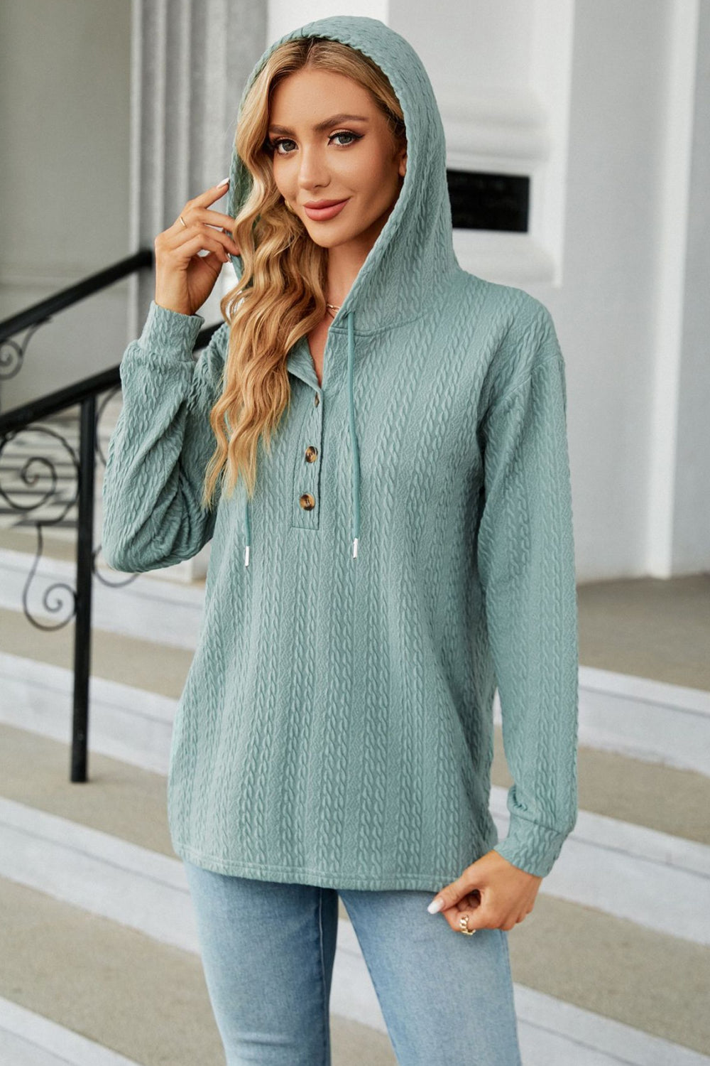 Comfy Cable Knit Hoodie (S - 3X)