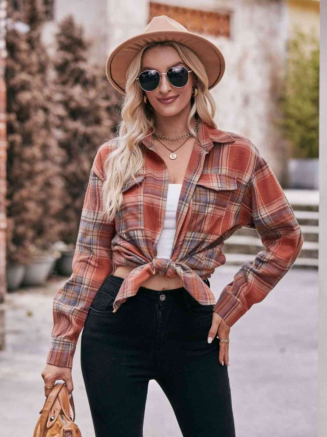 7 Comfy Plaid Boyfriend Shirt (S - 2X)