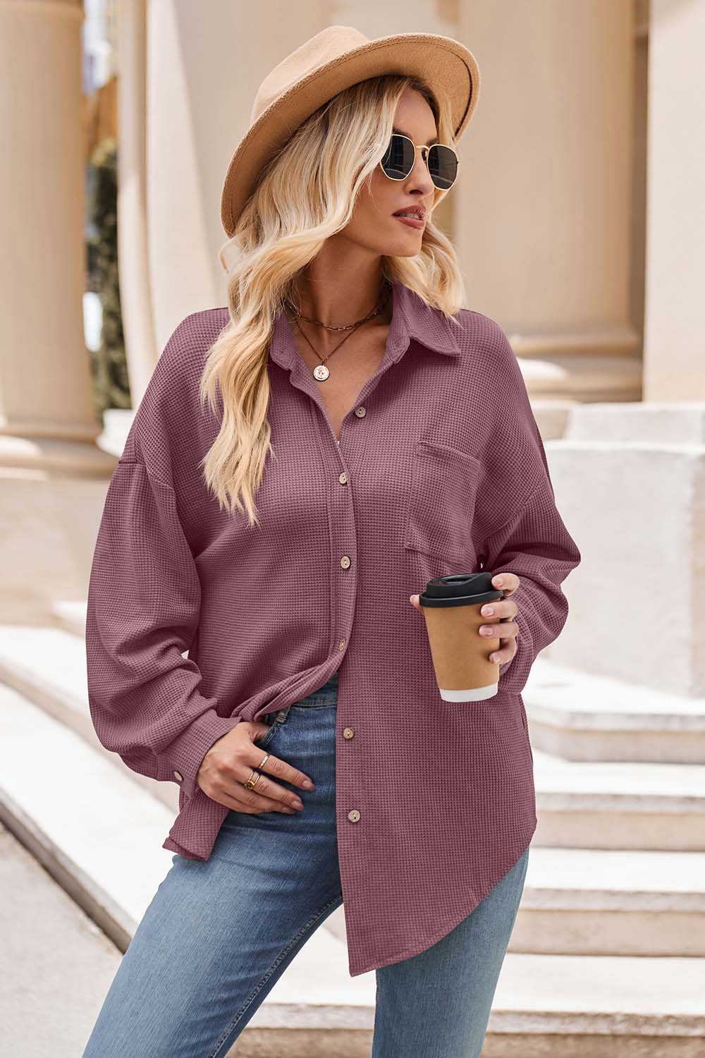 6 Collared Button Down Shirt (S - 2X)