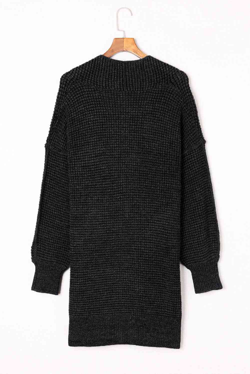 5 Woven Heather Longline Cardigan