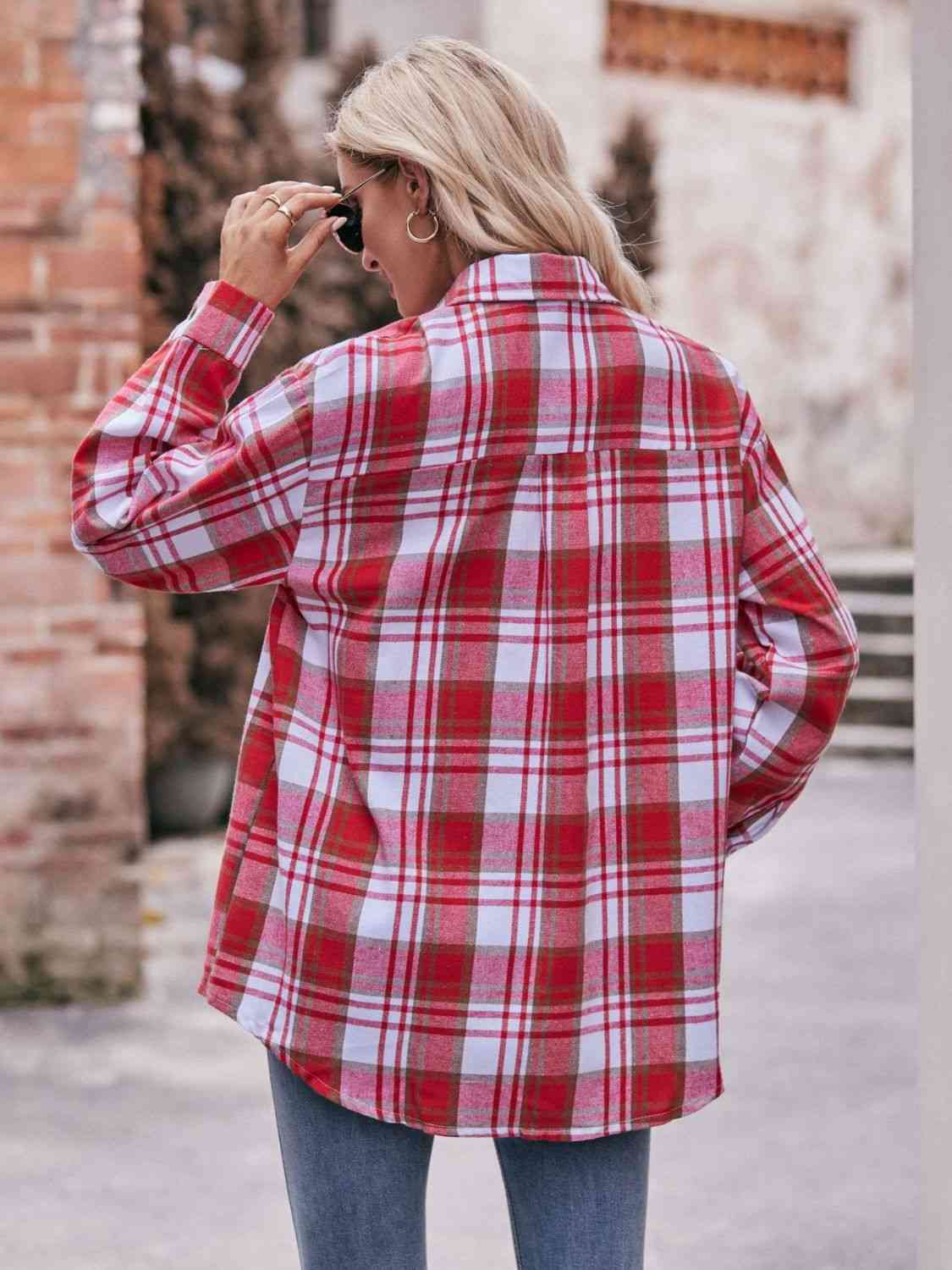 7 Comfy Plaid Boyfriend Shirt (S - 2X)