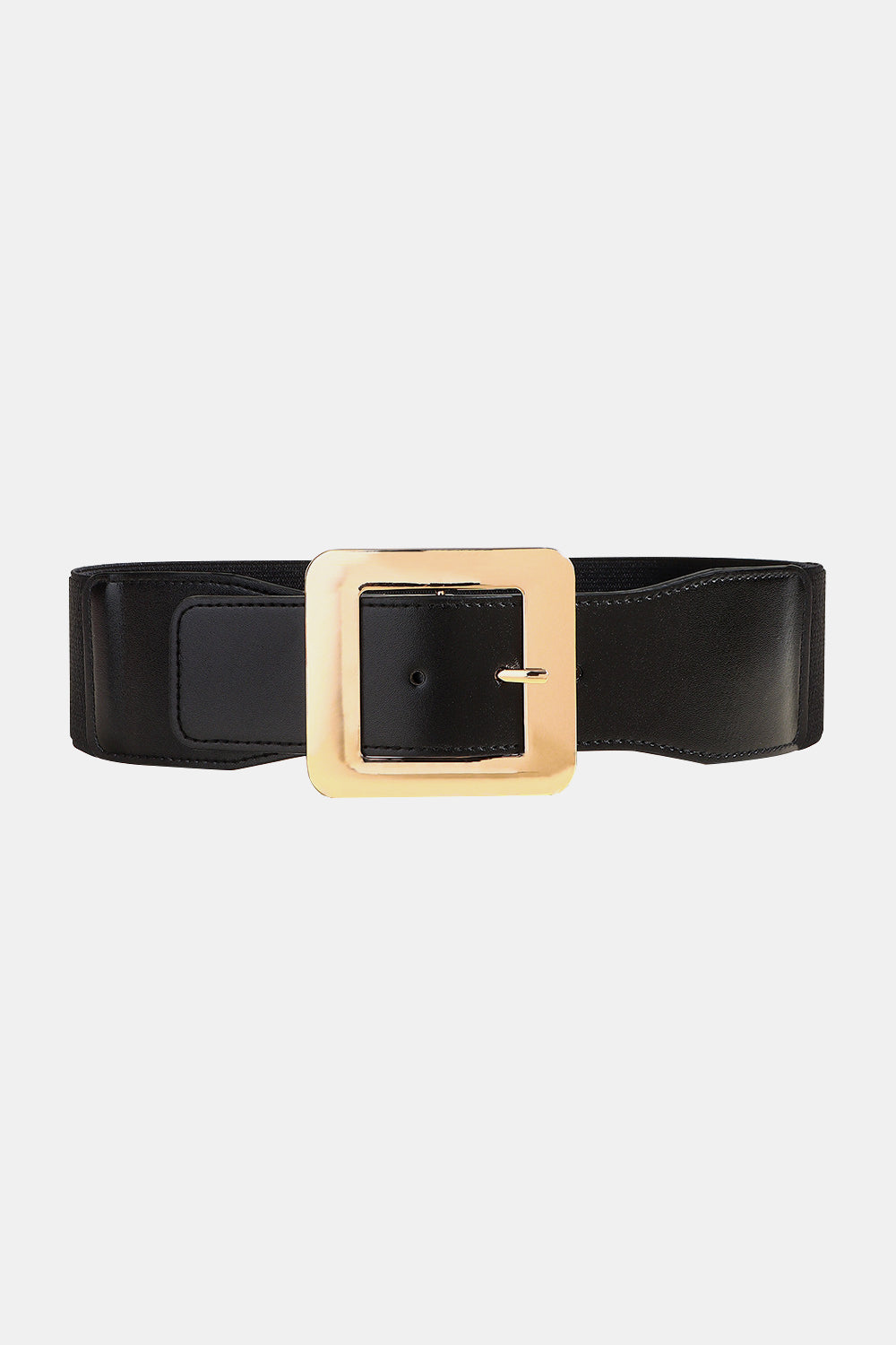 Black Classic Vegan Buckle Belt