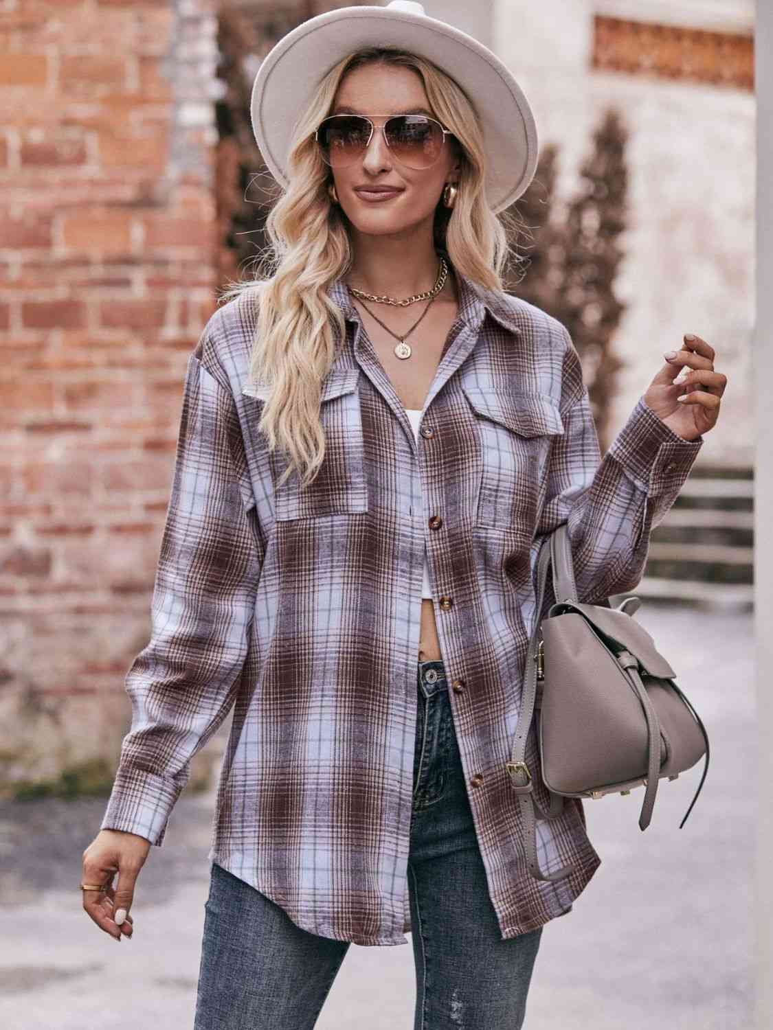 7 Comfy Plaid Boyfriend Shirt (S - 2X)