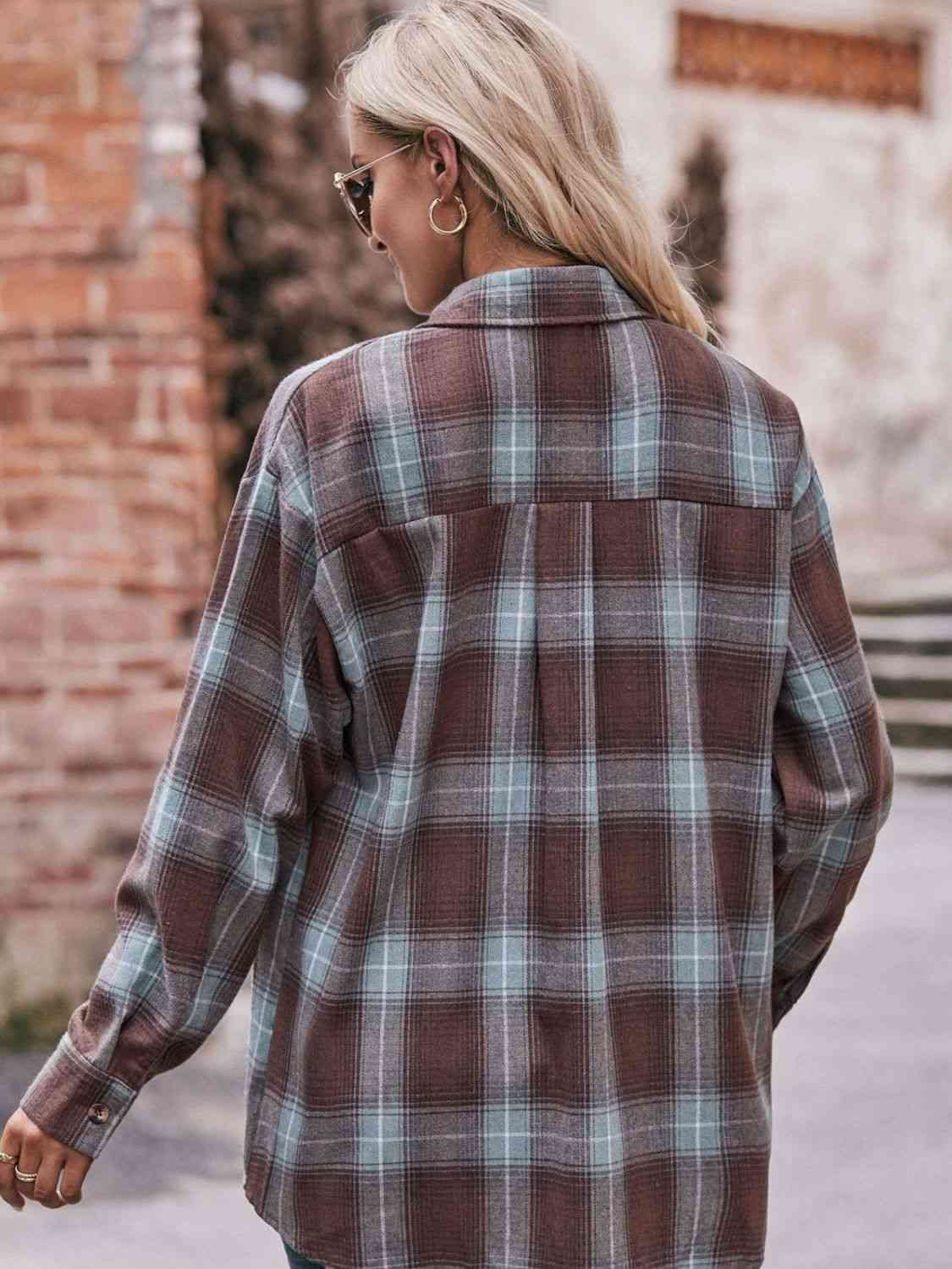 7 Comfy Plaid Boyfriend Shirt (S - 2X)