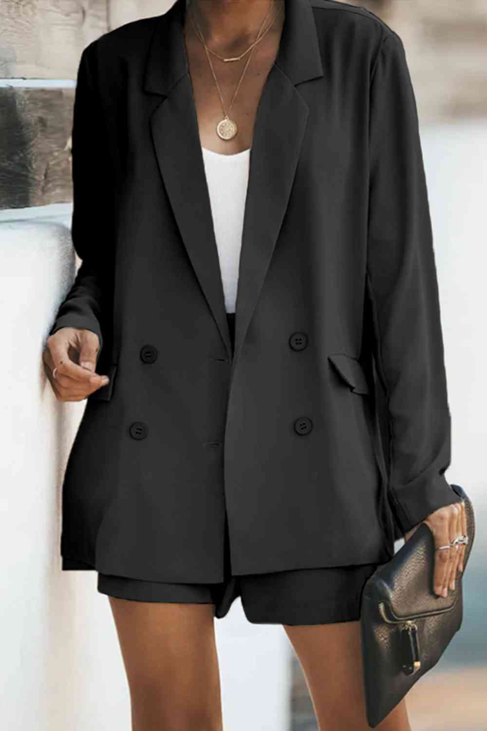 2 Classic Double Breast Suit w/ Shorts (S - 2X)