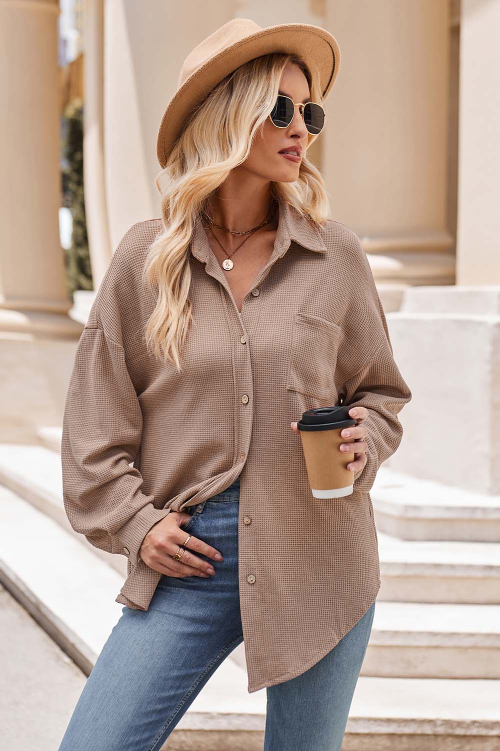 6 Collared Button Down Shirt (S - 2X)