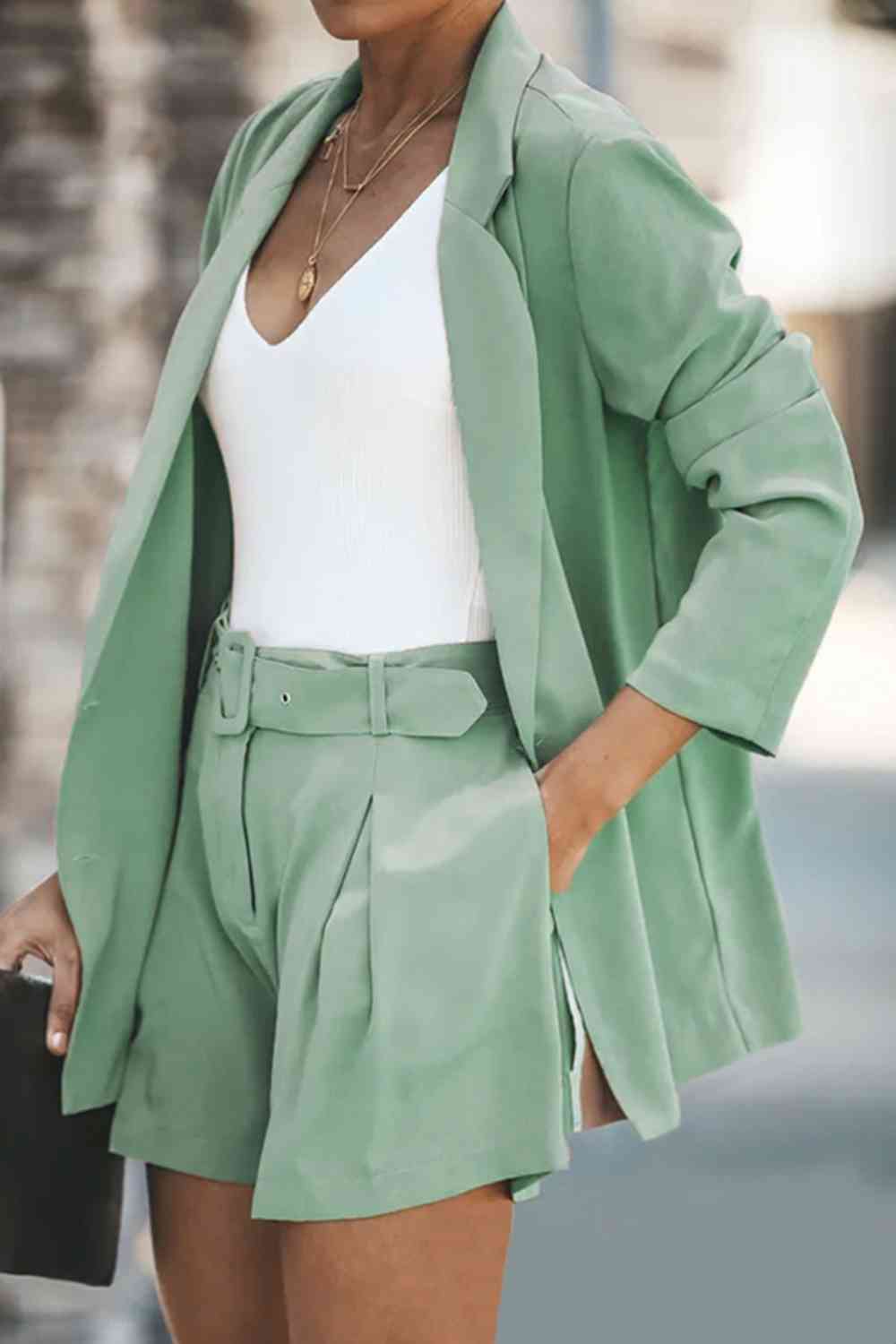 2 Classic Double Breast Suit w/ Shorts (S - 2X)