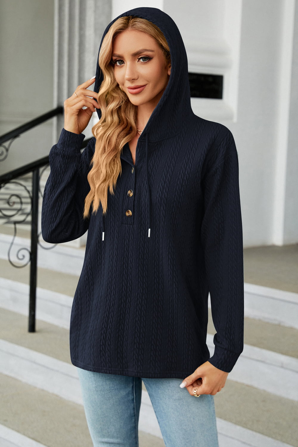 Comfy Cable Knit Hoodie (S - 3X)