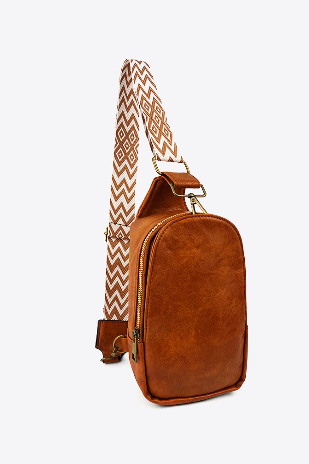 Aztec Adjustable Strap Leather Sling Bag