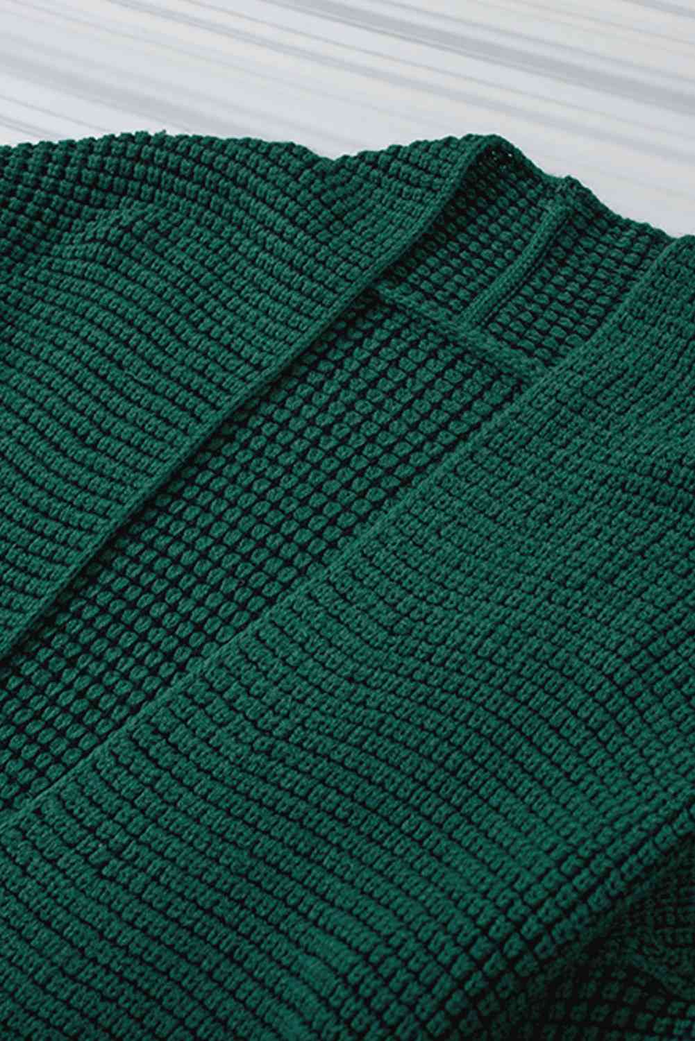 5 Woven Heather Longline Cardigan