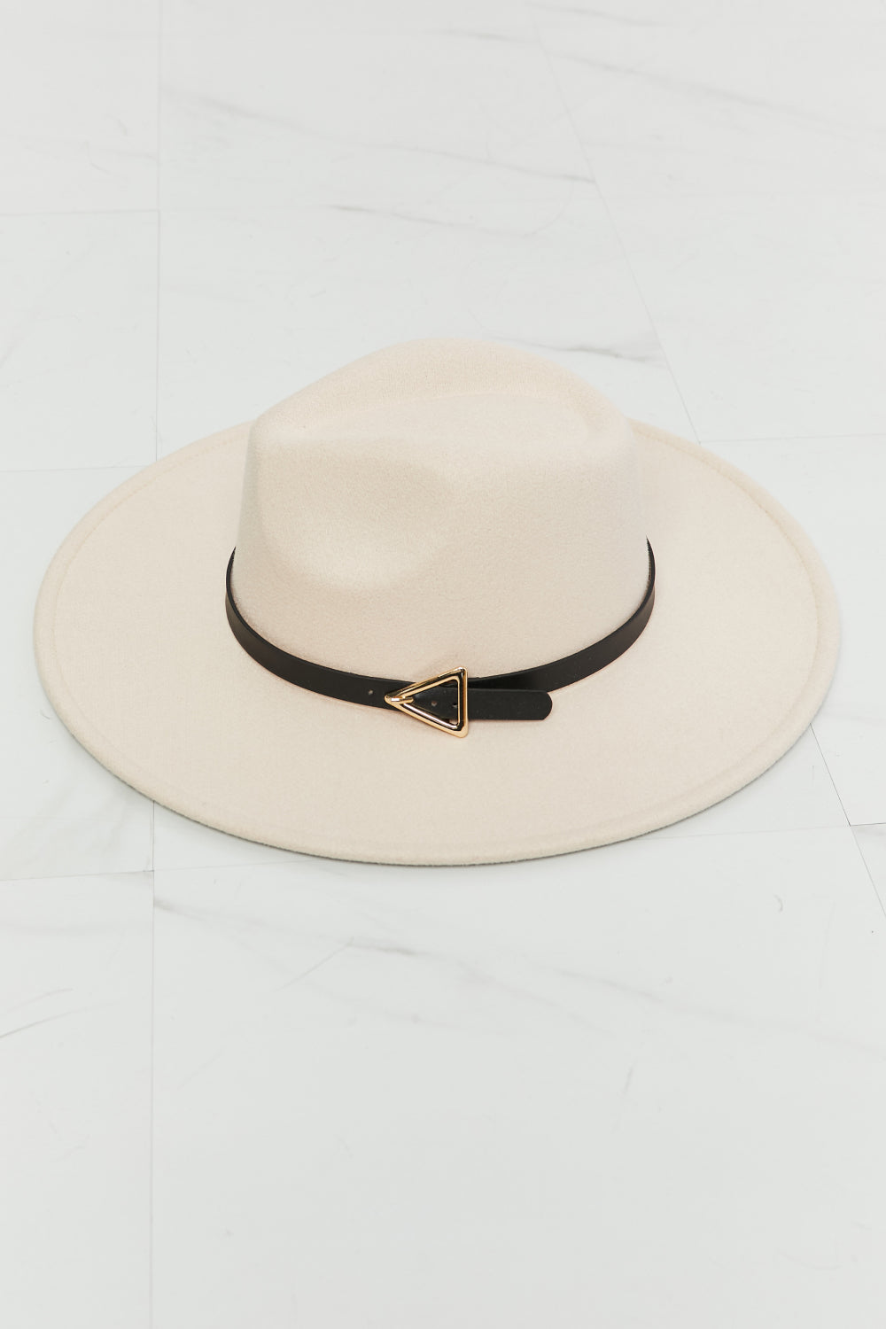 Elegant Beige Fedora Hat