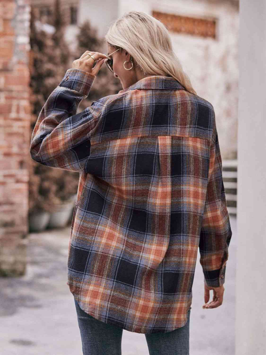 7 Comfy Plaid Boyfriend Shirt (S - 2X)