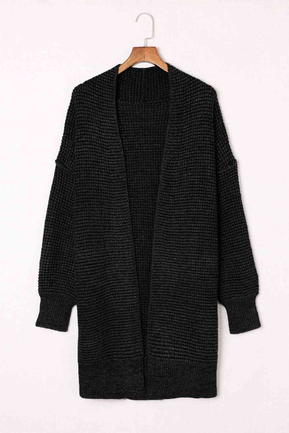 5 Woven Heather Longline Cardigan