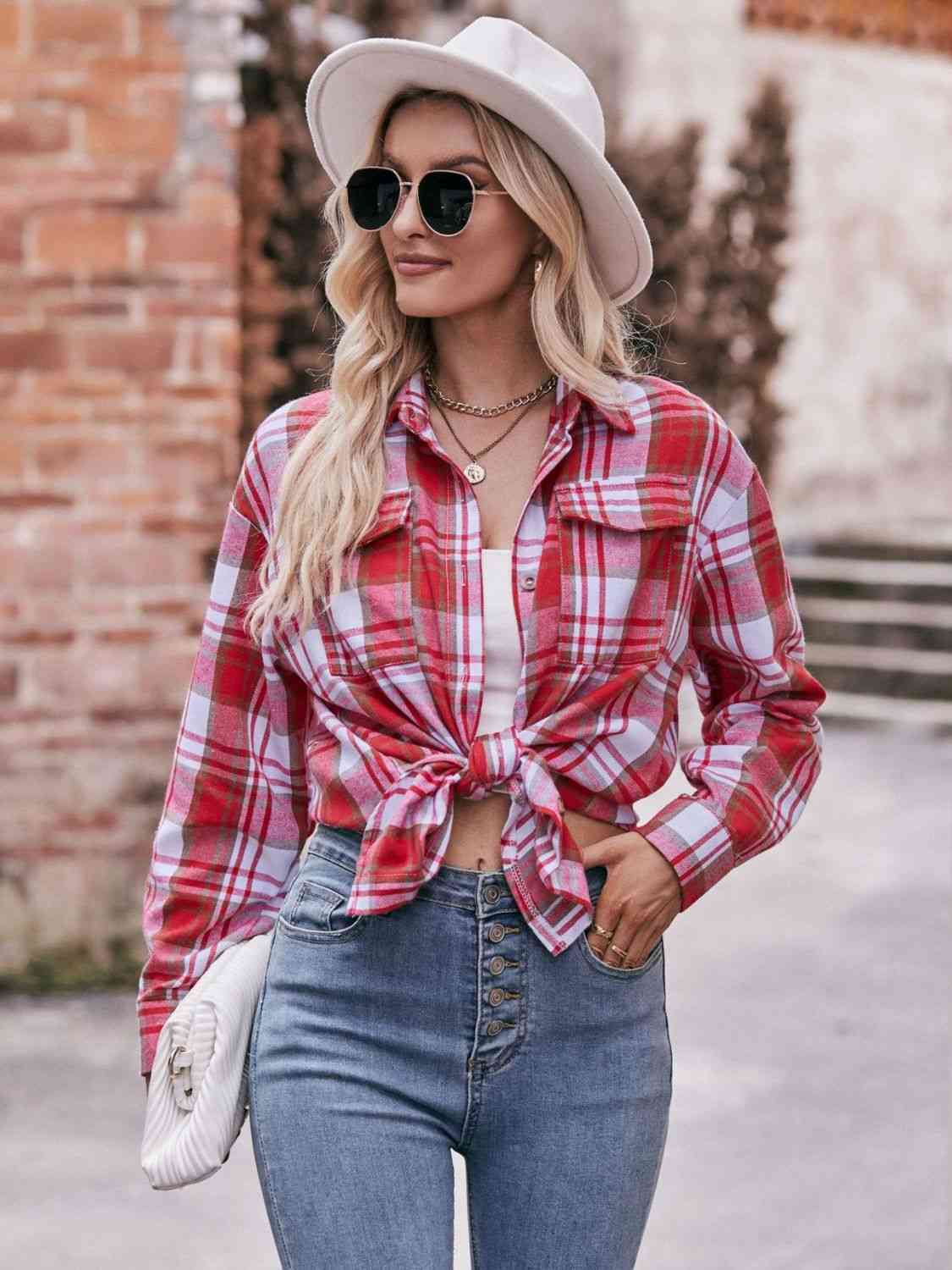 7 Comfy Plaid Boyfriend Shirt (S - 2X)