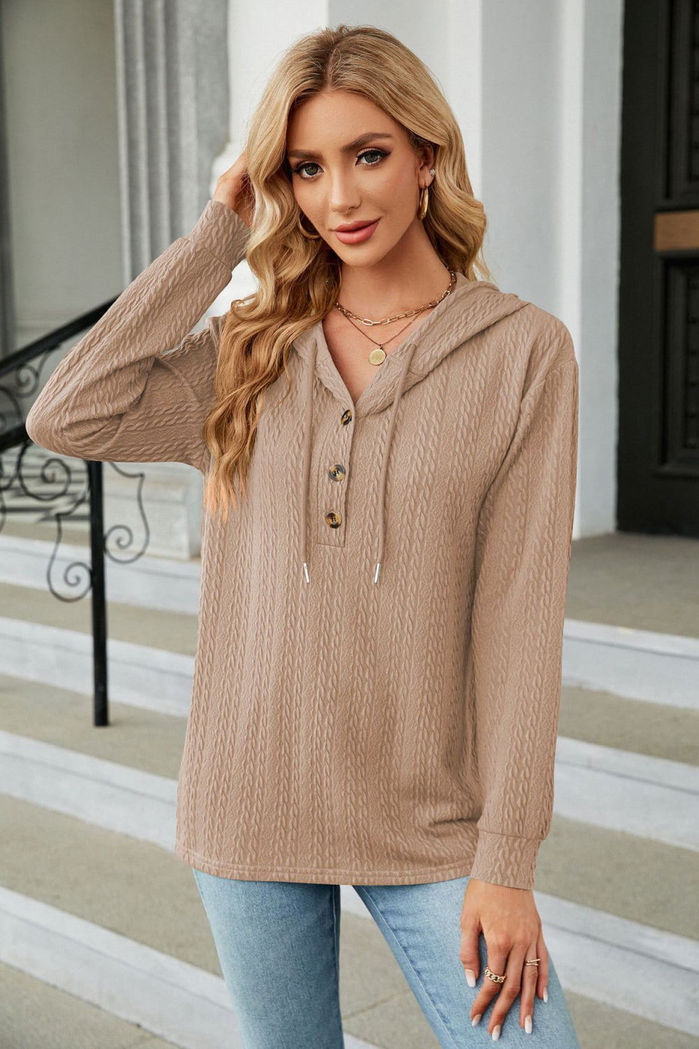 Comfy Cable Knit Hoodie (S - 3X)