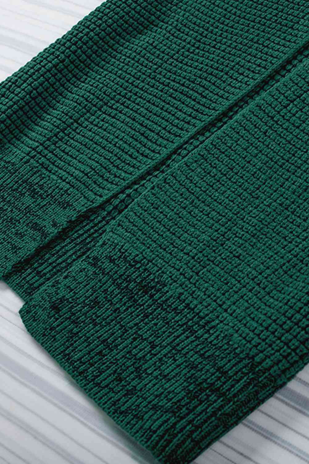 5 Woven Heather Longline Cardigan