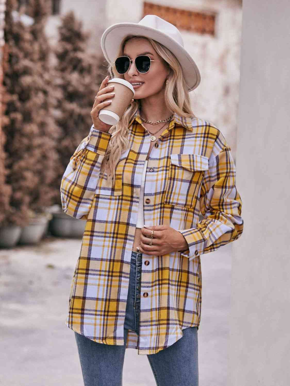 7 Comfy Plaid Boyfriend Shirt (S - 2X)
