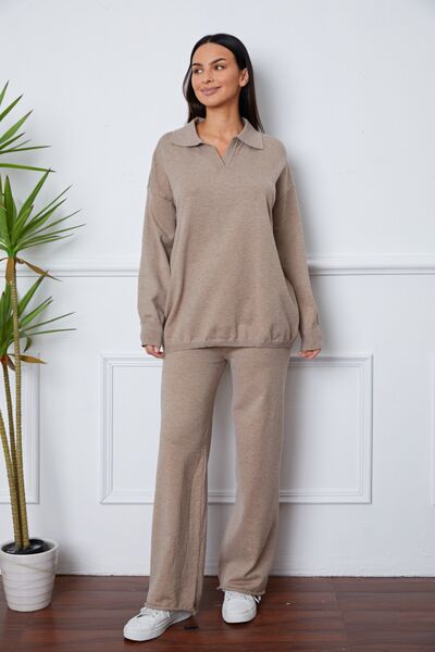 Cozy Sweater Pants Outfit (5 Colors)