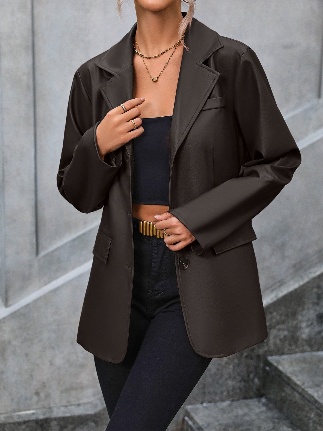 Elegant Chic Collared Blazer in 4 Colors (S - 2X)