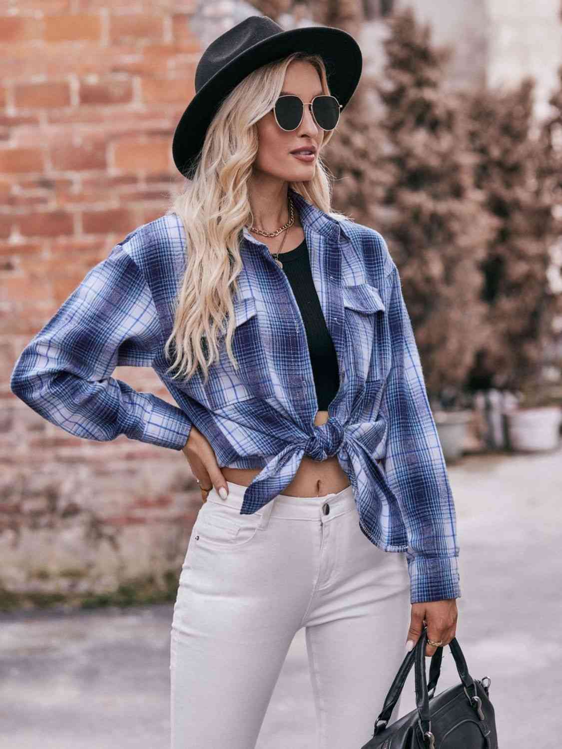 7 Comfy Plaid Boyfriend Shirt (S - 2X)