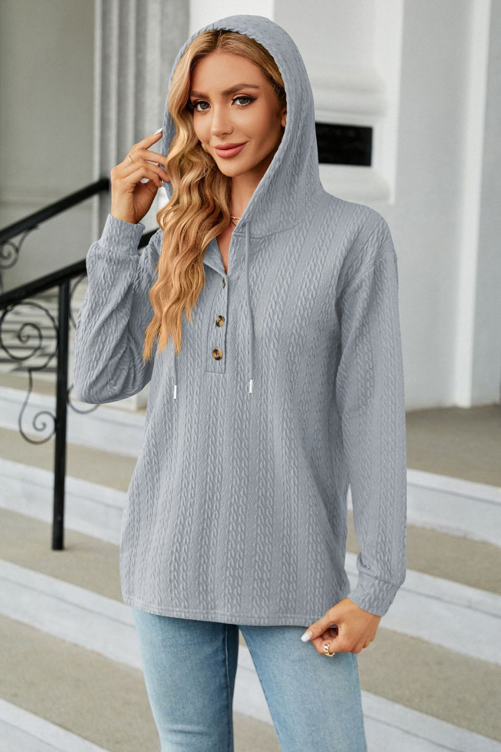 Comfy Cable Knit Hoodie (S - 3X)
