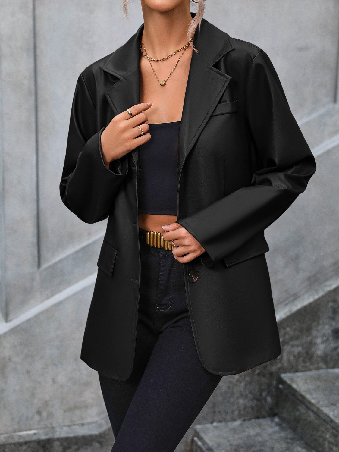 Elegant Chic Collared Blazer in 4 Colors (S - 2X)