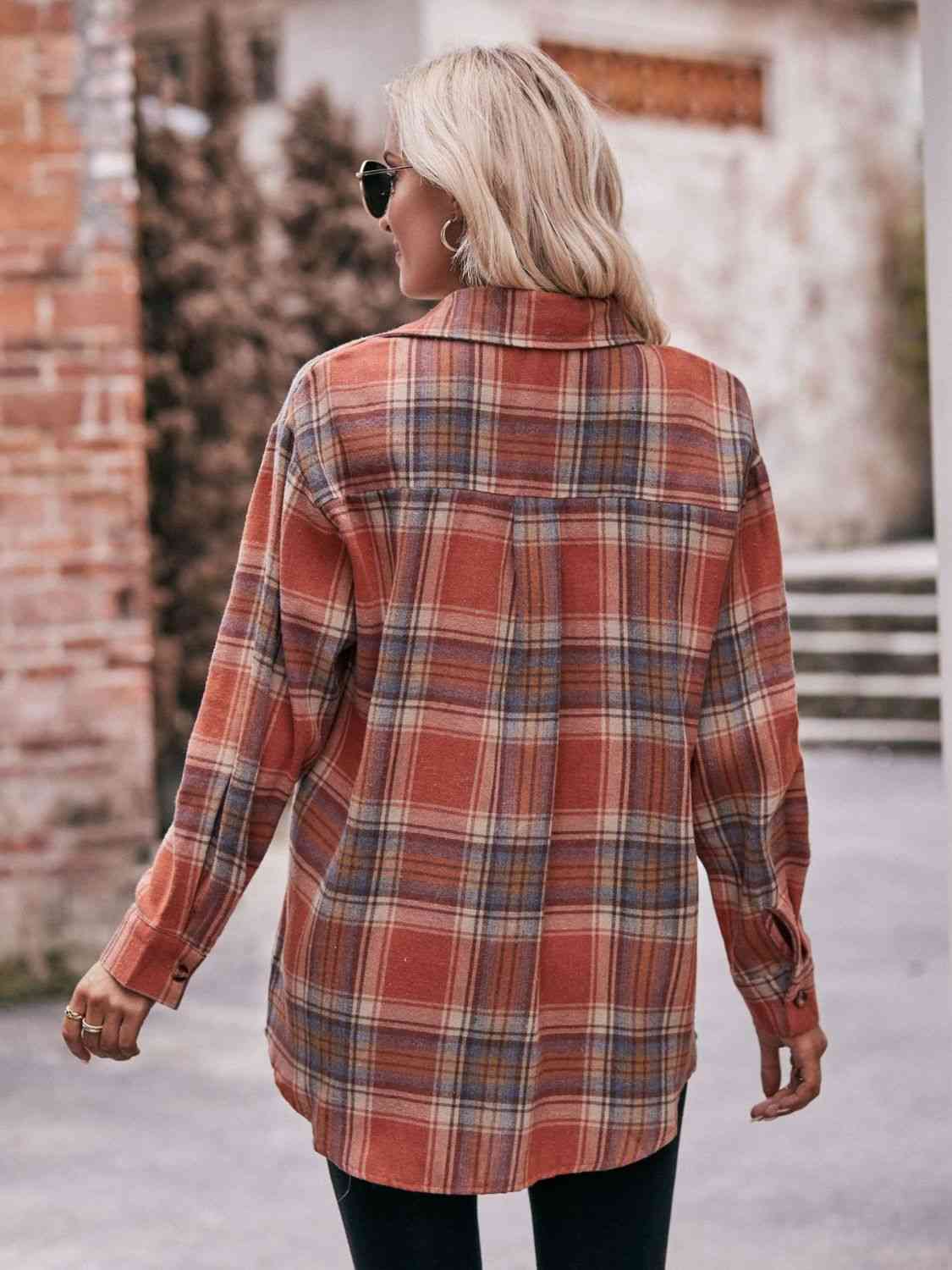 7 Comfy Plaid Boyfriend Shirt (S - 2X)