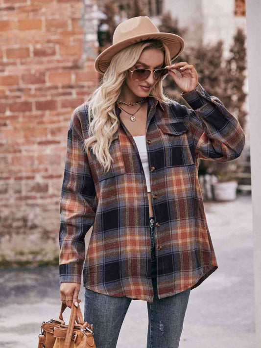 7 Comfy Plaid Boyfriend Shirt (S - 2X)