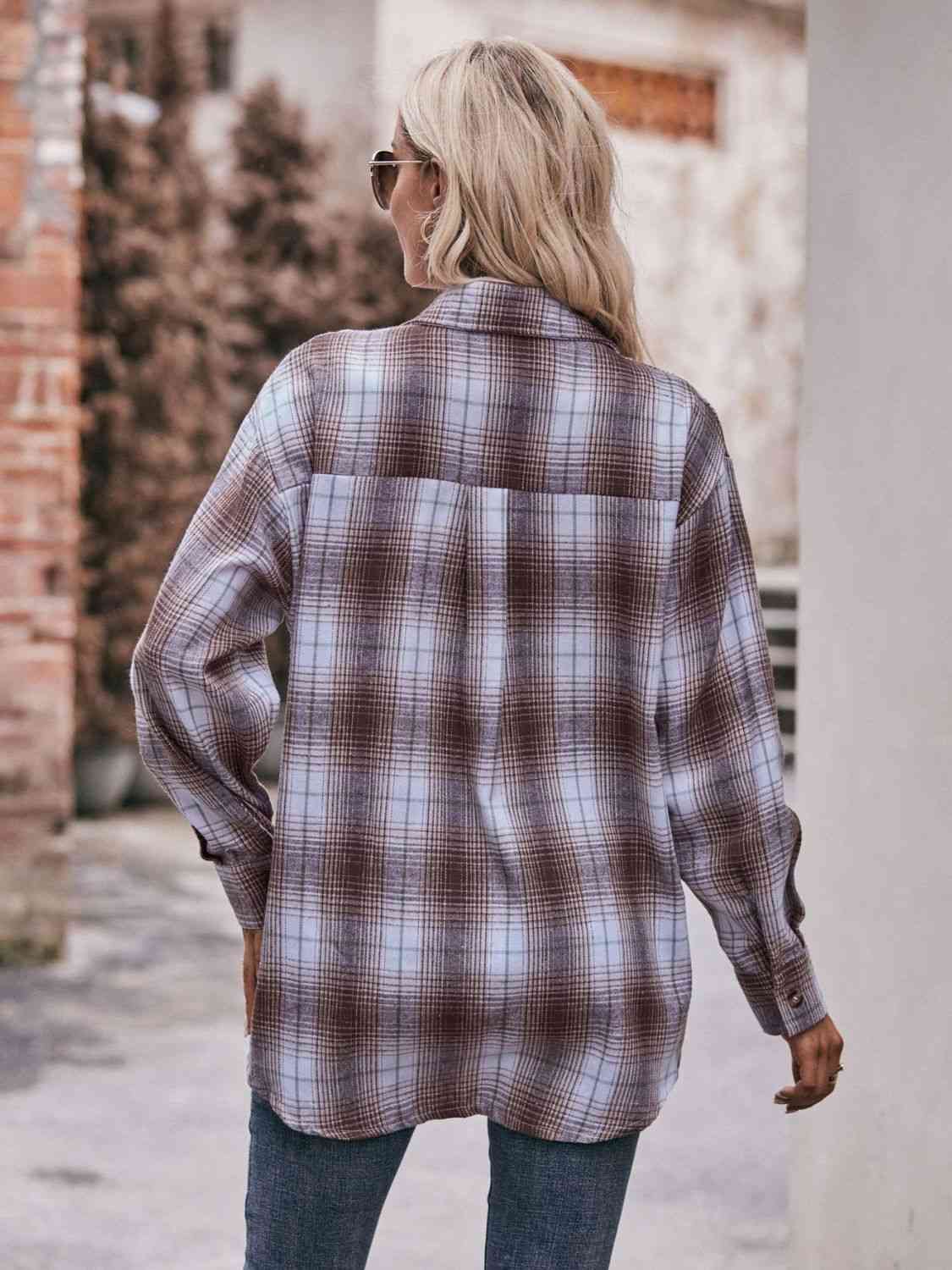 7 Comfy Plaid Boyfriend Shirt (S - 2X)