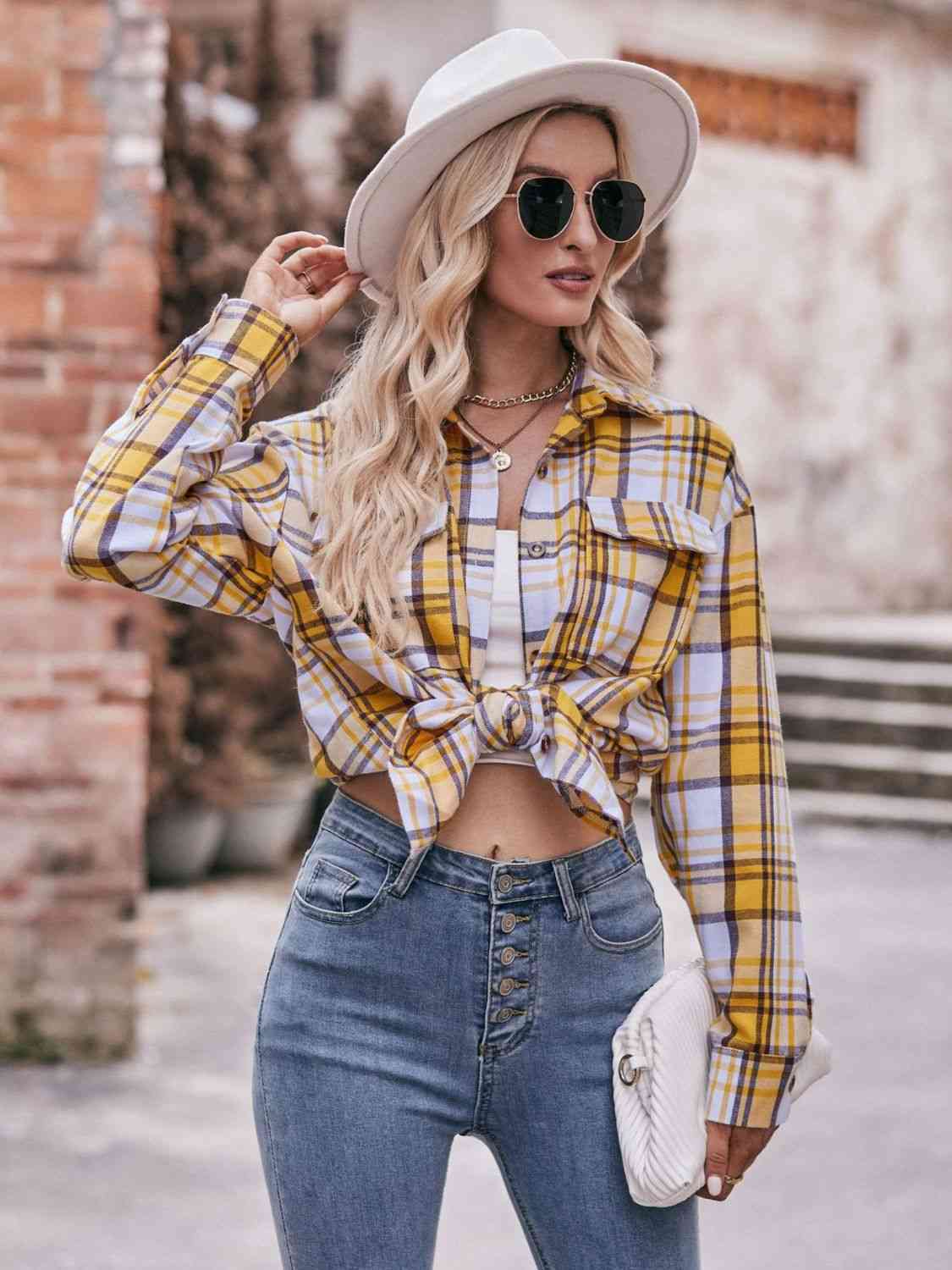 7 Comfy Plaid Boyfriend Shirt (S - 2X)