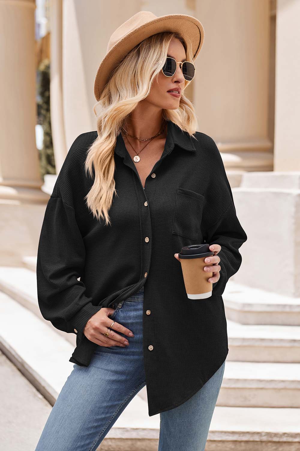 6 Collared Button Down Shirt (S - 2X)