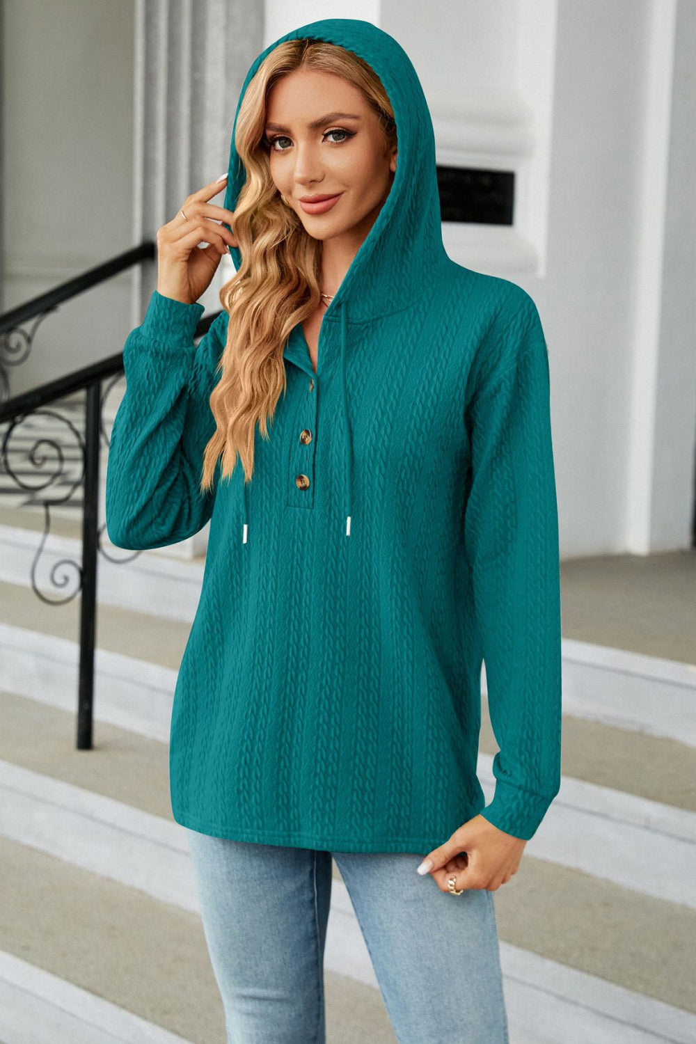 Comfy Cable Knit Hoodie (S - 3X)