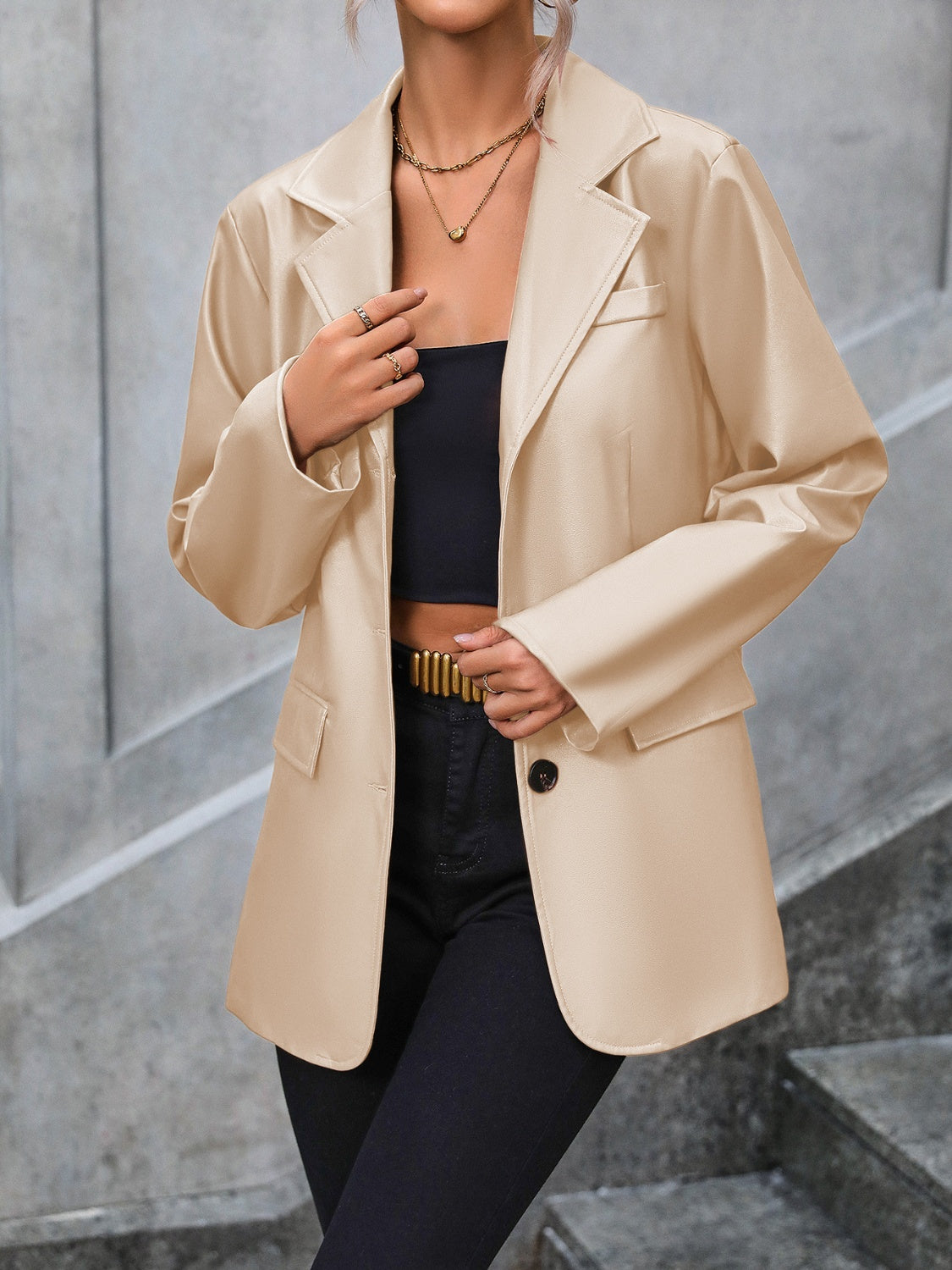 Elegant Chic Collared Blazer in 4 Colors (S - 2X)