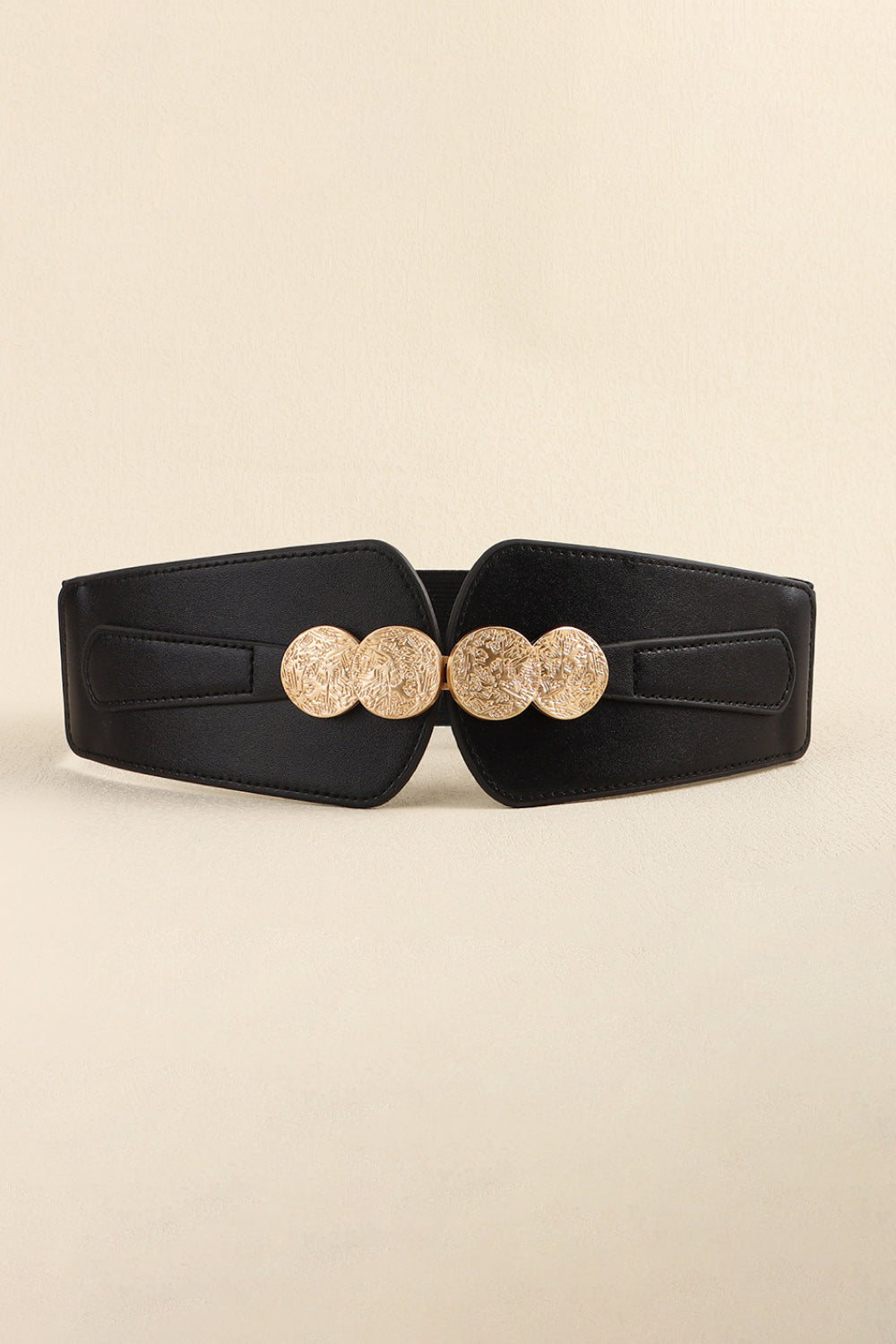 Vegan Buckle Elastic Belt ( 2 Colors)