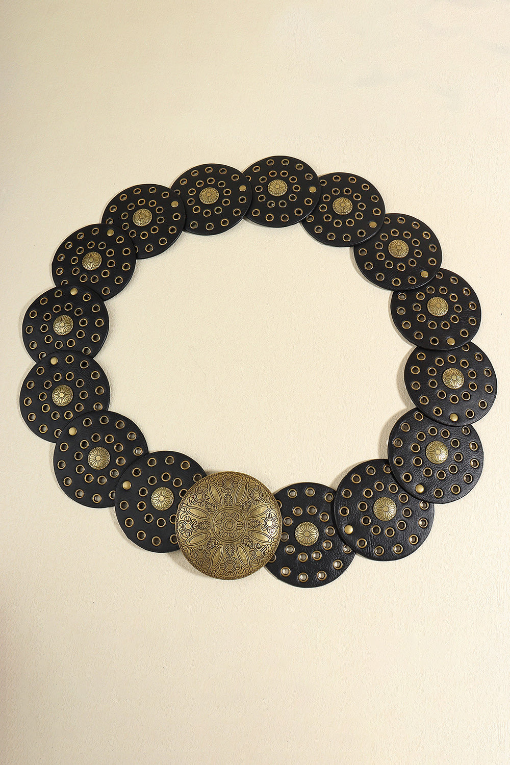 Zinc Alloy Vegan Disc Belt