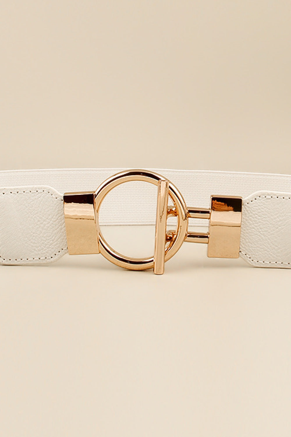Circle Buckle Vegan Belt ( 3 Colors)
